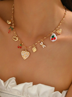 Colar Libélula e Cereja – Delicado e Divertido ✨