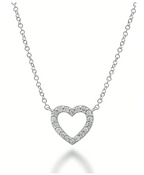 💖 Colar Coração Prateado em Prata Esterlina 925 ✨