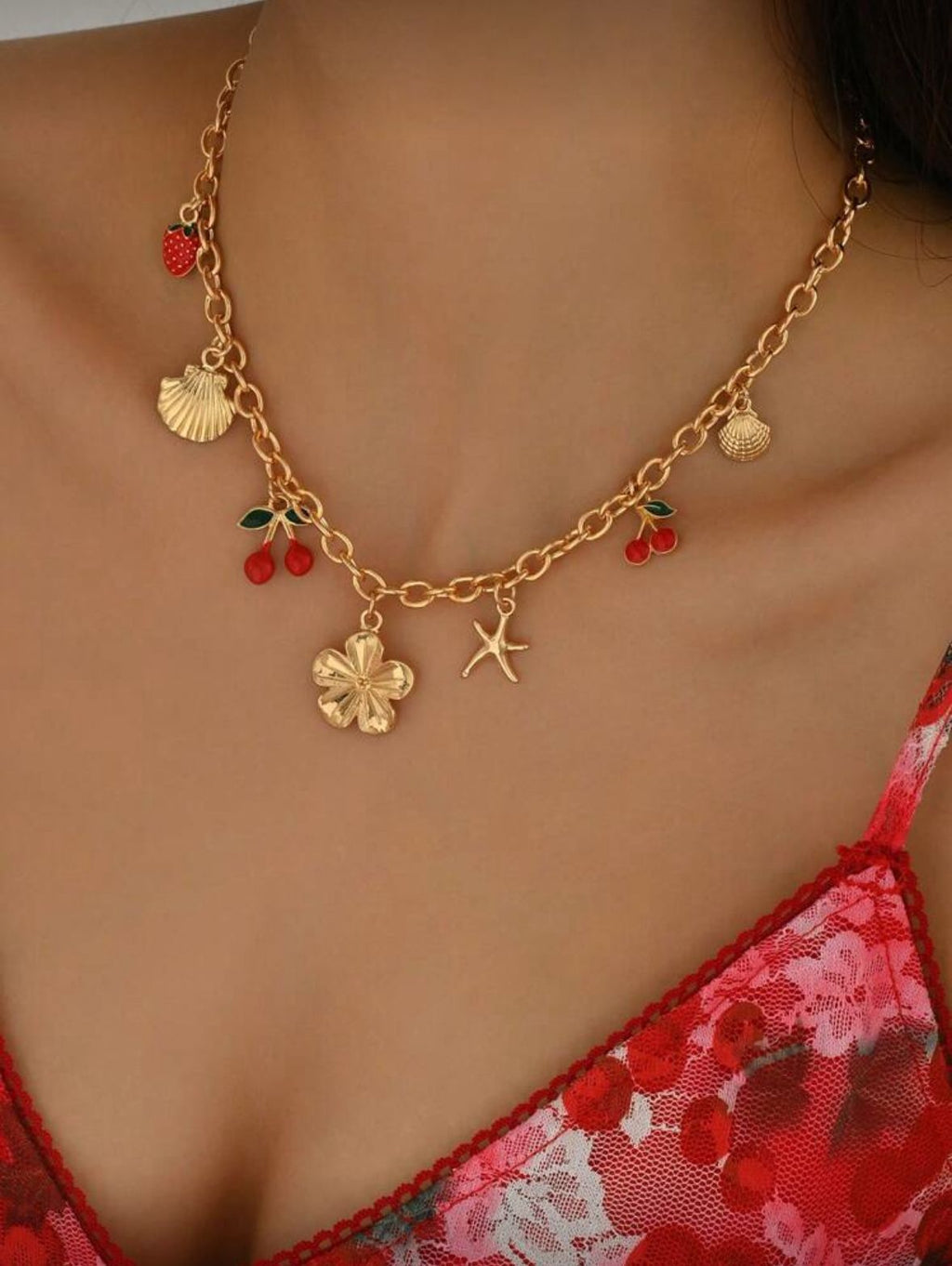 Colar Coração e Pimenta – Estilo e Energia ✨
