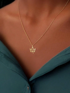 Colar Minimalista Folha de Bordo 🍂 – Aço Inoxidável