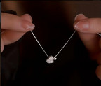 ✨ Colar Pingente Coração de Amor Prateado 925 – Elegância que ilumina cada momento